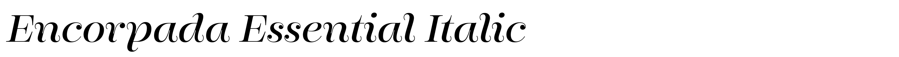 Encorpada Essential Italic